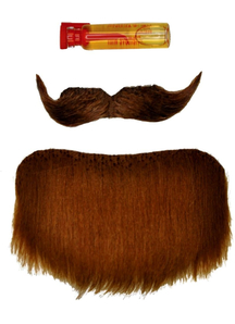 Mustache Goatee Brown