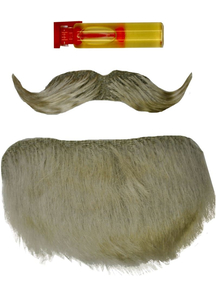 Mustache Goatee Grey