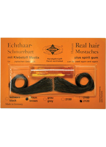 Mustache Real Hair Spanish Black