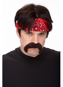 Mustache The Biker Brown