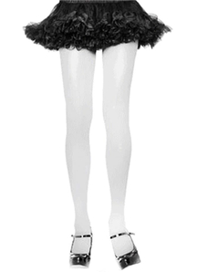 Tights Adult White 1 Size