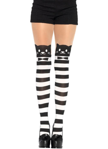 Tights Striped Cat