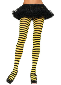 Tights Striped Yellow Black