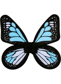 Wings Butterfly Satin Ad Blue/