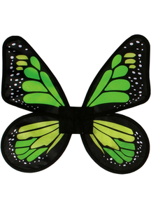 Wings Butterfly Satin Ad Green