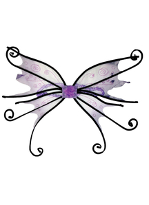 Wings Spider Fairy Bk W/Bk Rib