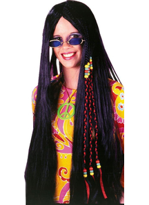 Black Braided Hippie Peruke 33In