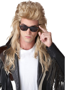 Blonde Wig For 80'S Rock Mullet