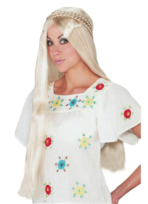 Blonde Wig For Hippie Girl