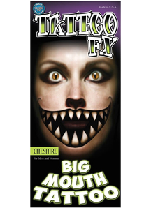 Cheshire Big Mouth Tattoo