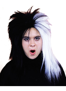 Crazy Wig Black And White