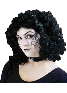 Curly Party Black Peruke