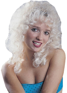 Curly Party Blonde Peruke