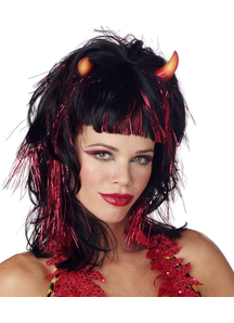 Demonica Devil Peruke Black And Red