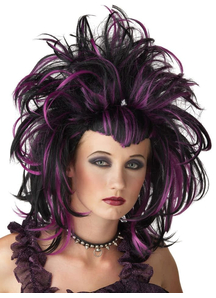 Evil Sorceres Peruke Black Purple