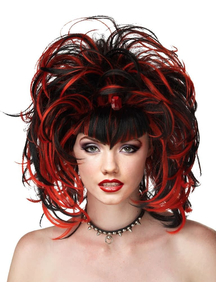 Evil Sorceress Peruke Black Red