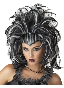 Evil Sorceress Peruke Black White