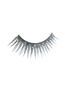 Eyelashes Black Glitter