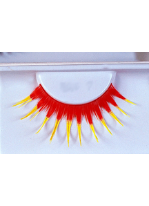 Eyelashes Red With Yellow
