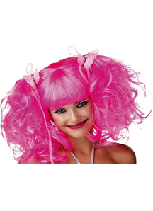 Fairy Wig Pink Rose Pixie