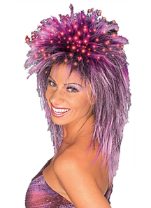 Fiber Optic Peruke Purple