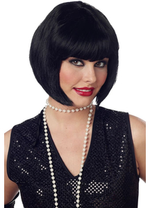 Flapper Black Wig For Women - 17580