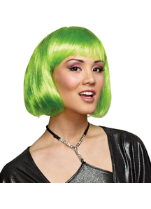 Green Bob Wig For Adults