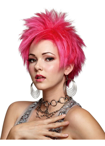 Hot Pink Vivid Wig For Adults
