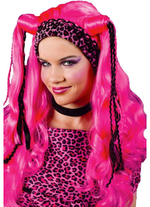 Multicolored Wig Diva Pink