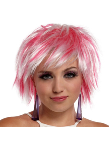 Punky Fairy Wig White-Hot Pink