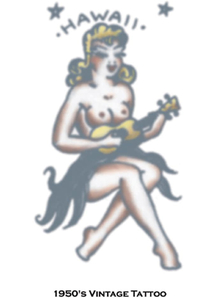 Tattoo Vintage Girl Hawaii