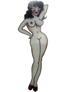 Tattoo Vintage Girl Standing