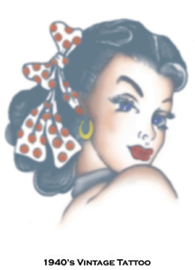 Tattoo Vintage Girl
