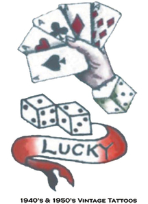 Tattoo Vintage Lucky 1940 1950