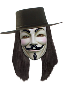 V For Vendetta Black Wig