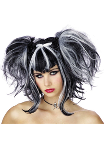 Wig For Bad Fairy Black White