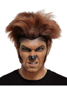 Wolfman Wig For Halloween Brown