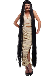 Black 60 Inch Straight Wig For Women