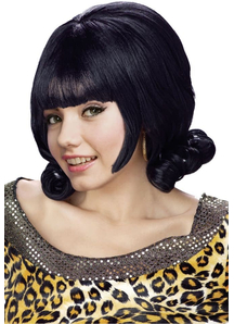 Black Flip Wig For Women