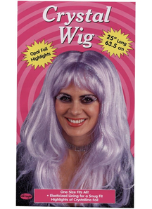 Crystal Purple Wig For Women