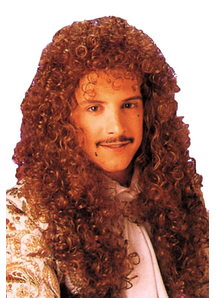 Curly Long Auburn Wig For Adults