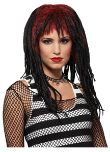 Demure Dreads Red/Black Wig