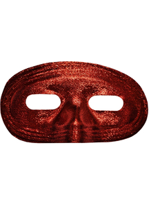 Half Mask Lame Red For Adults