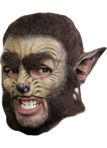 Wolf Dlx Chinless Adult Mask For Halloween