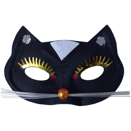 Black Cat Mask For Adults