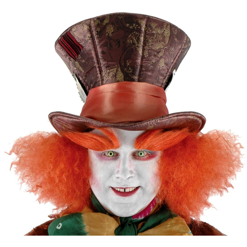 Disney Madhatter Hat W/Hair For Adults