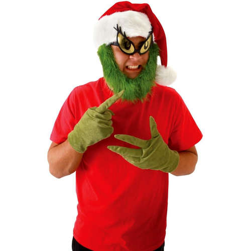 Grinch Hat With Beard For All