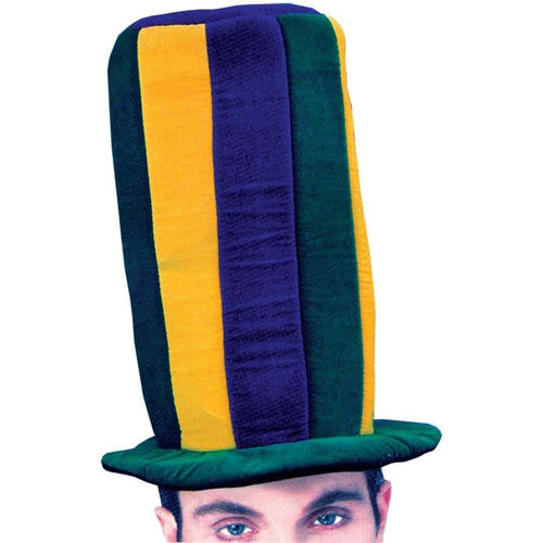 Mardi Gras Tall Hat For Adults