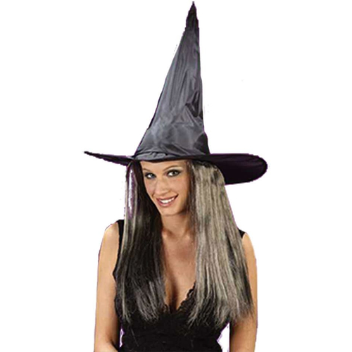 Witch Hat W Hair Taffeta For All