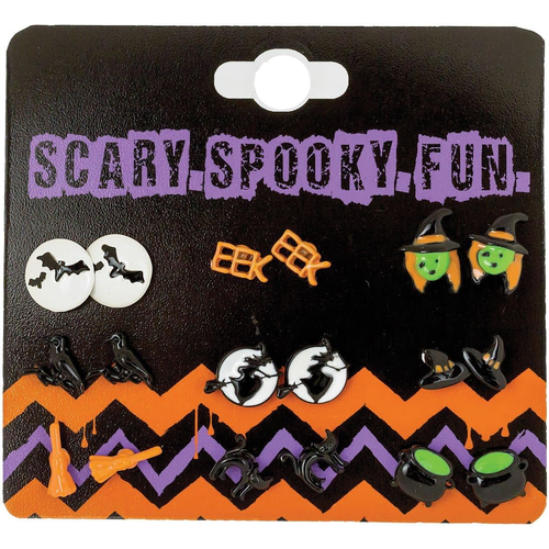 9 Pk Studs Earrings